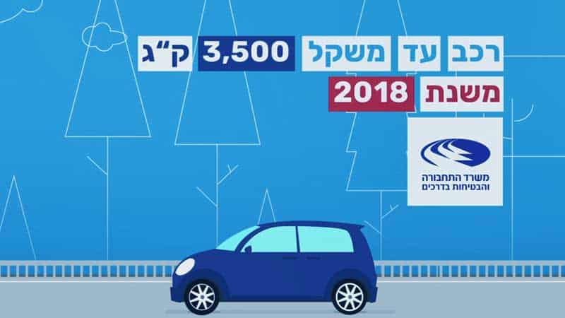 רכב פרטי החייבת במערכת התרעה לבטיחות
